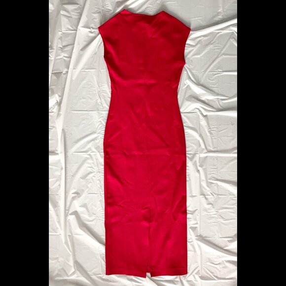 Aqua Red Ponte Dress - Picture 4 of 4